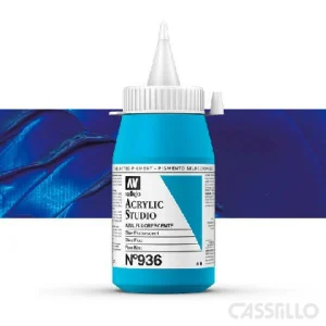 Casstillo Acrilico Vallejo Studio Color N 936 500 Ml Azul Fluo