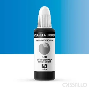 Casstillo Acuarela Liquida Vallejo 440 Frasco De 32 Ml Azul Proceso 1