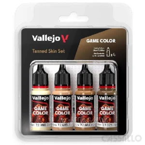 casstillo vallejo game color set 4x18 ml piel bronceada - Set Acrílico Vallejo Game Color Lavados 8 Colores 17 ml