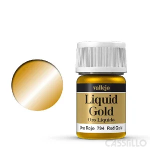 Casstillo Vallejo Liquid Gold 35 Ml Metalizado Oro Rojo 1