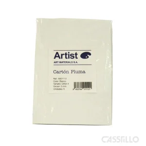 casstillo blister 5 cartones pluma artist blanco din a4 3mm de grueso - Tenaza Cromada para Tensar Artist Lienzos 20X6 cm