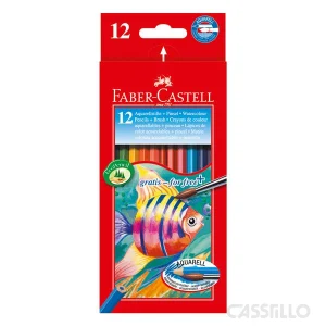 casstillo caja 12 lapices acuarelables faber castell - Set de Metal Faber Castell Con 48 Lápices de Colores Acuarelables Goldfaber