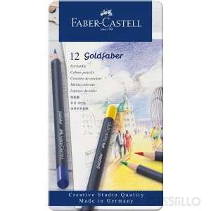 casstillo estuche de metal con 12 lapices de colores goldfaber - Set 60 Lápices Colores en Soporte Faber Castell