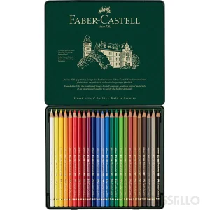 casstillo estuche metalico 24 lapices polychromos de faber castell - Set 60 Lápices de Colores Y Accesorios Faber Castell