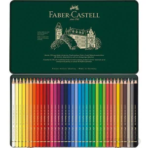 casstillo estuche metalico 36 lapices polychromos de faber castell - Set Lápices de Colores Faber Castell Grip 15 Unidades Más Afilaminas