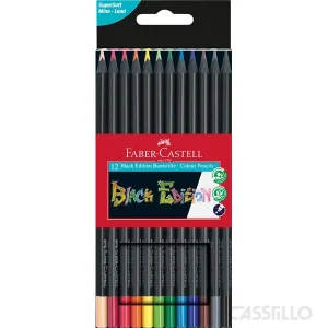casstillo faber castell black edition caja 12 colores - Set Lápices de Colores Faber Castell Black Edition Caja Cartón 100 Colores