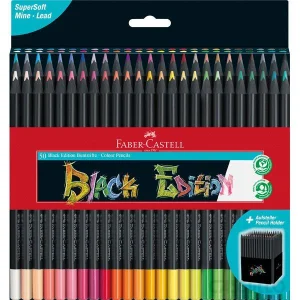 casstillo faber castell black edition caja carton 50 colores - Set Lápices de Colores Faber Castell Black Edition Caja Metálica 100 Colores