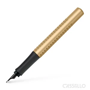 casstillo faber castell estilografica grip edition dorada b - Pluma Estilográfica Faber Castell Grip Edition Negra B