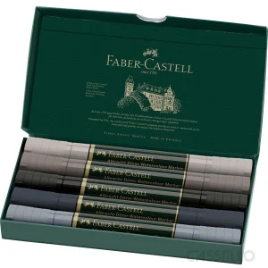 casstillo faber castell estuche 5 marcadores acuarelables a durer grises - Set Marcador Faber Castell 6 Textliner 48 Superfluorecente