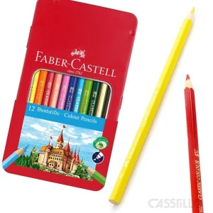 casstillo faber castell estuche metal 12 lapices de colores - Set Metálico 60 Lápices Faber Castell Polychromos