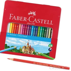 casstillo faber castell estuche metal 24 lapices de colores - Set 60 Lápices de Colores Y Accesorios Faber Castell