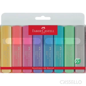 casstillo faber castell estuche pack 8 marcadores 1546 pastel - Set Rotuladores Permanente Faber Castell 4 unidades Punta F (Trazo 0,8 mm)