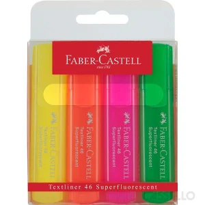 casstillo faber castell juego de 4 textliner 1546 - Set Marcador Faber Castell 6 Textliner 48 Superfluorecente