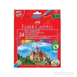 casstillo faber castell linea roja caja carton 24 lapices de colores - Lápices de Colores Faber Castell 36 Colores Hexagonal Madera Reforestada Ref (120136)