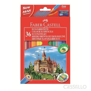 casstillo faber castell linea roja caja carton 36 lapices de colores - Set 48 Lápices de Colores Faber Castell Línea Roja