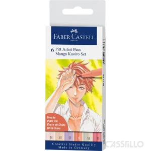 casstillo faber castell set 6 rotuladores manga surtido kaoiro - Set 7 Rotuladores Faber Castell Pitt H Lettering Y Acc