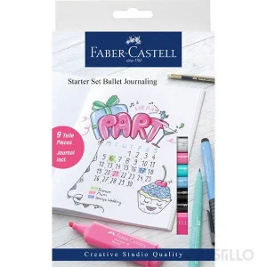 casstillo faber castell set bullet journaling - Set Faber Castell Pitt Monochrome con 7 Piezas