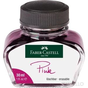 casstillo faber castell tintero de 30 ml rosa - Tintero Faber Castell Negro de 62,5 ml