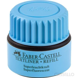 casstillo frasco de tinta faber castell textliner de 30 ml azul - Pluma Estilográfica Faber Castell Roller Essentio Aluminium Rosa