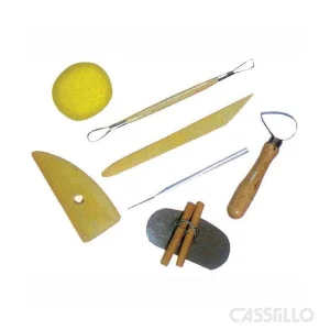 casstillo kit alfarero 8 piezas - Palillo Modelar Madera Artist 20 cm número 37