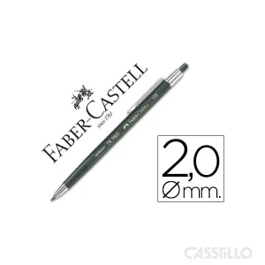 casstillo portaminas faber 9500 con clip2 mm corto - Faber Castell Estuche 12 Minas 9067 2B 0,7 cm