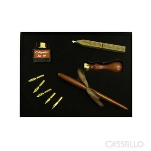 casstillo set regalo 9 piezas 25x20x35 cm mango plumillas - Caja 10 Carboncillos Artist Finos 3-4 mm