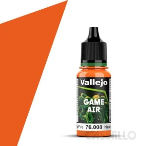 casstillo vallejo game air 18 ml naranja fuego - Acrílico Vallejo Metal Color 707 Cromo 32 ml