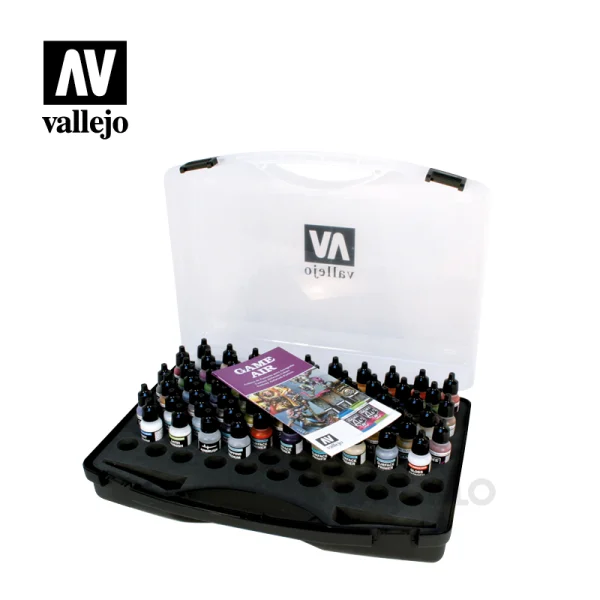 Maletín Pintura Acrílica Vallejo Game Air 64 Colores 17 ml
