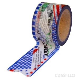 casstillo washi paper tape 3 cm x 10 m 8331 America - Washi Paper Tape Artist 1,5 cm X 10 m Expositor Surtido 2X20 Refs (Ii)