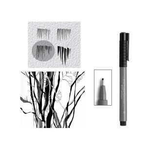 Rotulador Faber Castell Pitt Negro Punta Media