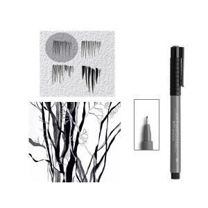 Rotulador Faber Castell Pitt Negro Punta Superfina