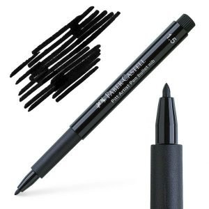 Rotulador Faber Castell Pitt Punta Bullet Nib Negro 15 Mm