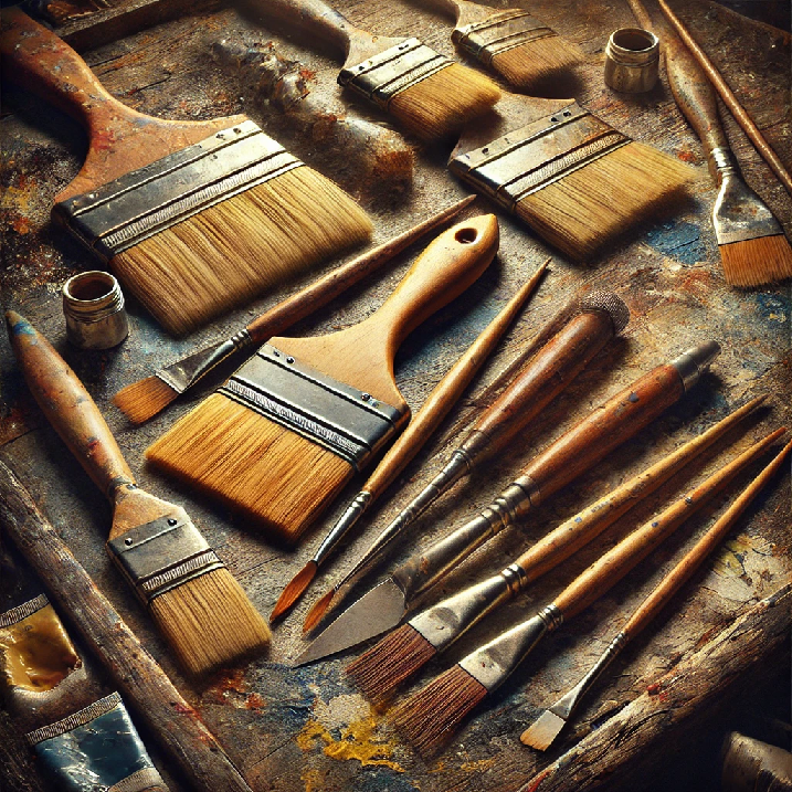 -Pinceles y Espátulas