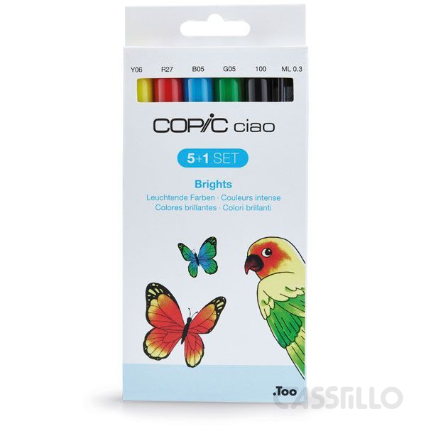 Casstillo Blister 5 1 Copic Ciao Colores Brillantes