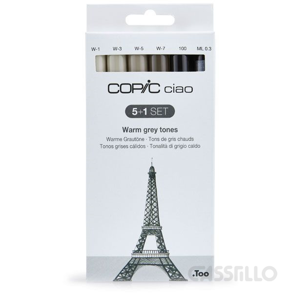 Casstillo Blister 5 1 Copic Ciao Colores Grises Calidos