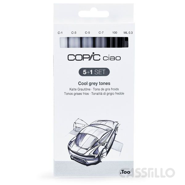 Casstillo Blister 5 1 Copic Ciao Colores Grises