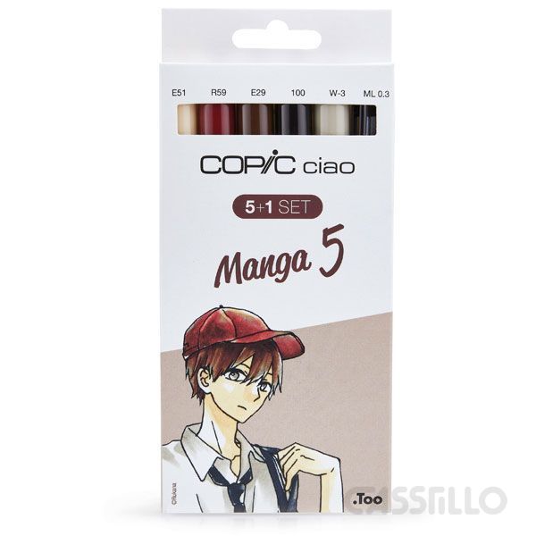 Casstillo Blister 5 1 Copic Ciao Colores Manga 5