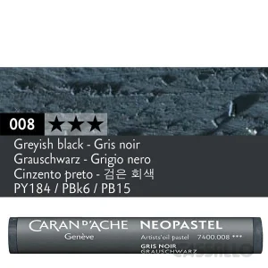Casstillo Caran D Ache Neopastel Gris Negro