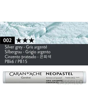 Casstillo Caran D Ache Neopastel Gris Plateado