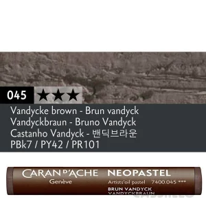 Casstillo Caran D Ache Neopastel Marron Vandyck