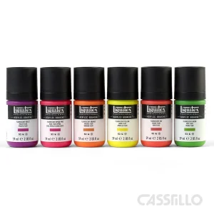 Casstillo Liquitex Guaix Acrilico Set 6 Colores Fluo 59 Ml Casstillo Liquitex Guaix Acrilico Set 6 Colores Fluo 59 Ml