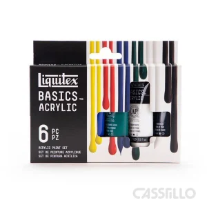 Castillo Liquitex Basics Acrylique Set 6 Tubes de 22 Ml