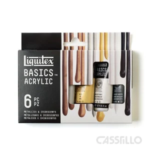 Casstillo Liquitex Set Acrilico Basics 6 Tubos De 22 Ml Metal Iridiscentes Casstillo Liquitex Set Acrilico Basics 6 Tubos De 22 Ml Metal Iridiscentes