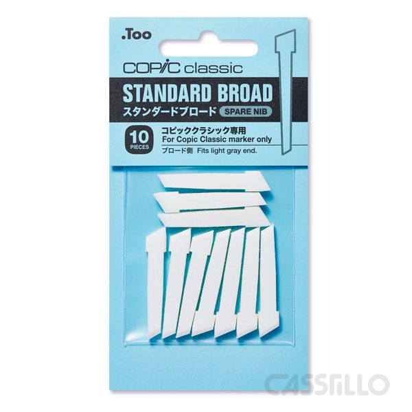 Casstillo-Pack-10-Recambios-Punta-Blanca-Estandard Recambios Punta Blanca Copic Estandard Set 10 Unidades - Imagen 1