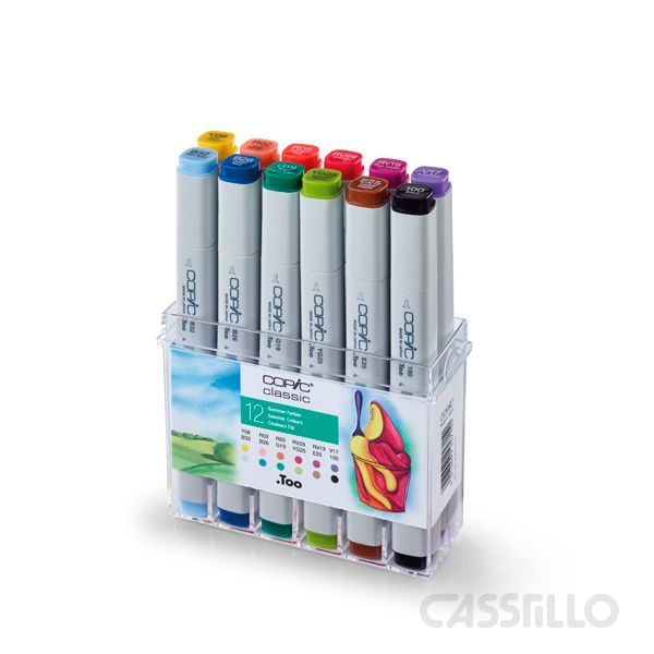 Casstillo-Set-Colores-Verano-12-Rotuladores-Copic-Marker Rotuladores Copic Marker Colores Verano Set 12 Unidades - Imagen 1