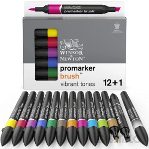 Casstillo Winsor Newton Rotulador 2 Puntas Promarker Brush Set 12 Tonos Vibrantes