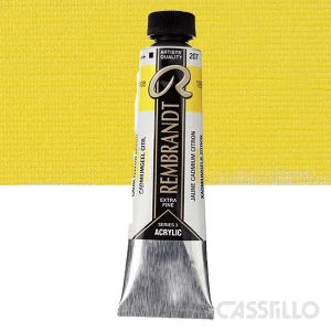 Casstillo Acrilico Rembrandt Tubo 9 40 Ml N 207 Amarillo Cadmio Limon