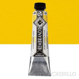 Casstillo Acrilico Rembrandt Tubo 9 40 Ml N 208 Amarillo Cadmio Claro
