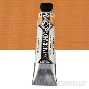 Casstillo Acrilico Rembrandt Tubo 9 40 Ml N 228 Ocre Amarillo Claro