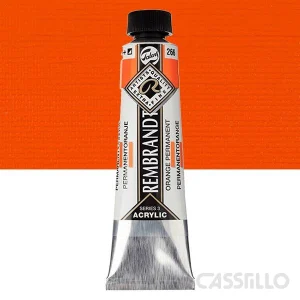 Casstillo Acrilico Rembrandt Tubo 9 40 Ml N 266 Anaranjado Transparente